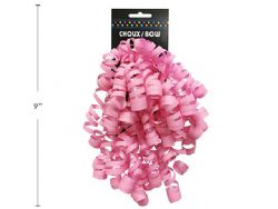 ENSEMBLE DE 2 CHOUX D'EMBALLAGE CADEAUX ROSE MAT